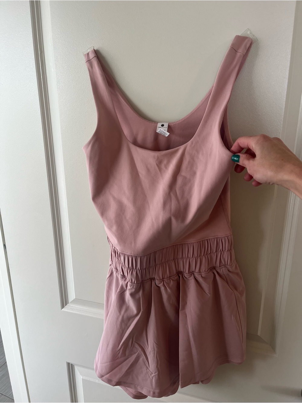 Yogalicious Mauve Pink Sleeveless Romper